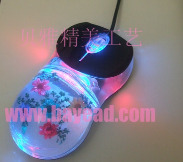 供应鲜花琥珀鼠标